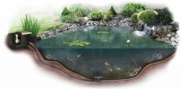 Typical Gravity Fed Pond System